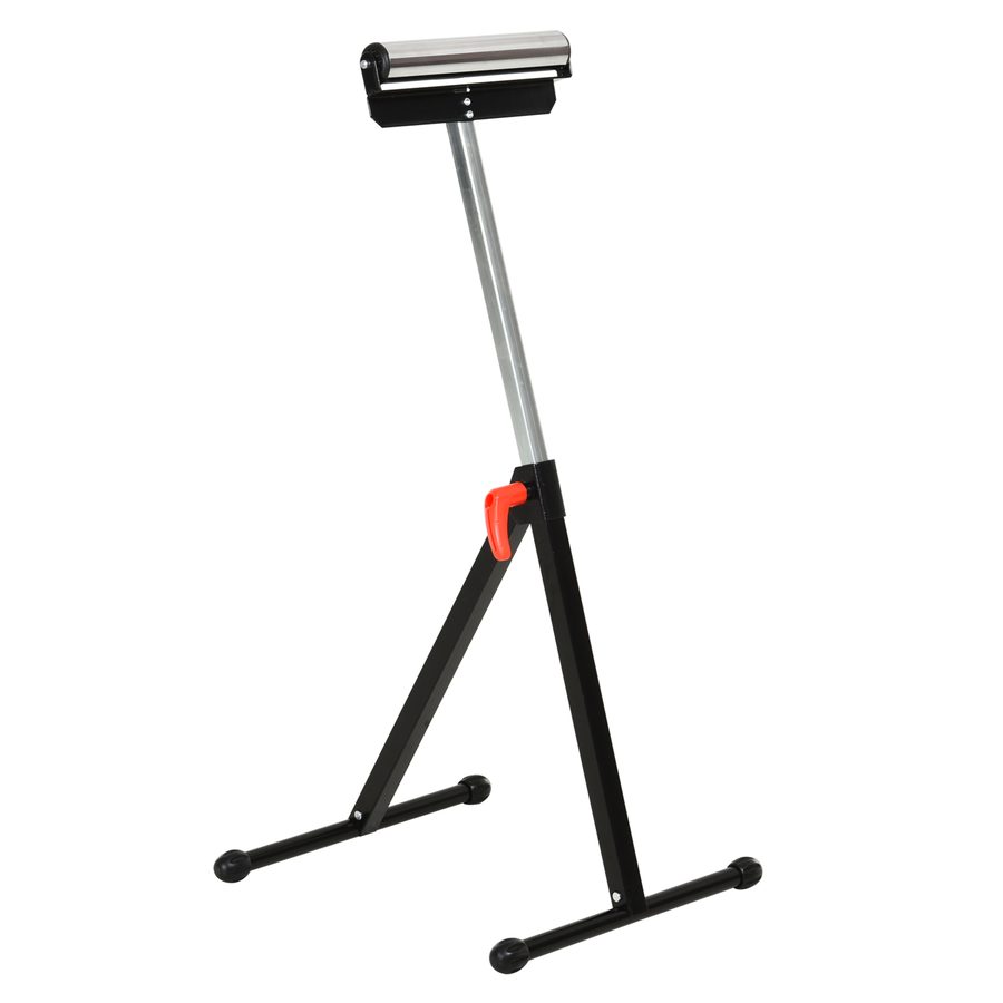 HOMCOM Rollenbock Höhenverstellbarer Stützbock bis 90kg belastbar Metall Schwarz 44x50x68-110cm für Werkstatt & Heimwerkprojekte   Aosom.de von HOMCOM
