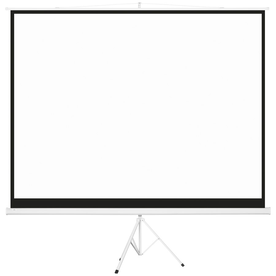 HOMCOM Projektionsleinwand mit klappbarem Stativ 304,8 cm 4K HD 4:3, höhenverstellbare Projektorleinwand, ideal für Heimkino, Filme drinnen/draußen   Aosom von HOMCOM