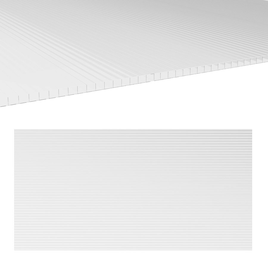 Outsunny 14 Polycarbonat-Wabenpaneelen 4 mm, UV-beständig, anpassbar, transparent, Maße eines Panels 121L x 61B cm   Aosom von Outsunny