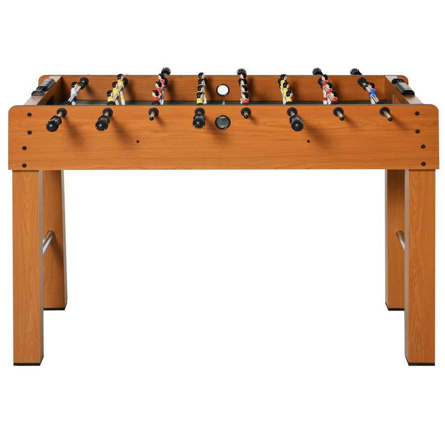 HOMCOM Professioneller Tischkicker für Erwachsene und Familie aus MDF, Billardtisch mit 2 Bällen, Punktezähler und 22 Spielern, 122x61x80,7cm   Aosom von HOMCOM