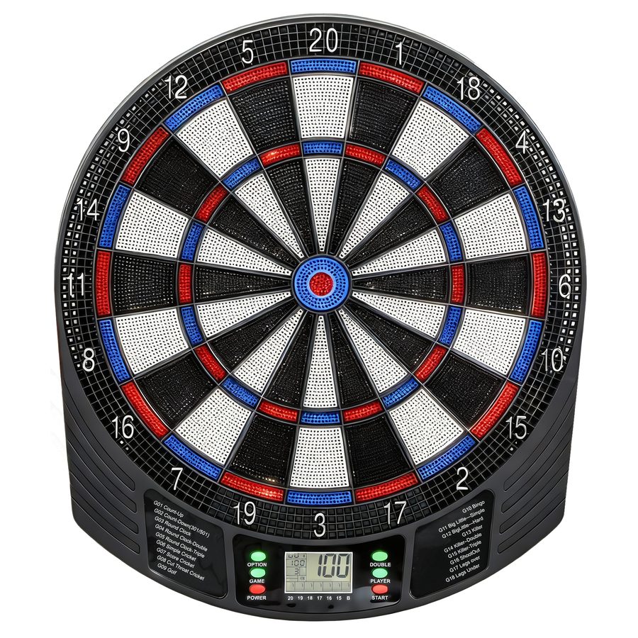 SPORTNOW Elektronische Dartscheibe Dartboard mit LCD-Anzeigen 6 Softdarts 18 Spiele 159 Varianten Dartautomat Dartscheibe Set Für bis zu 8 Spieler   Aosom von SPORTNOW