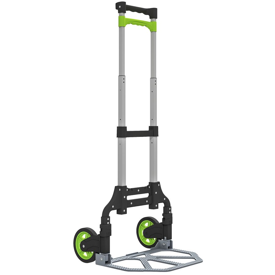 HOMCOM Sackkarre klappbar Aluminium Transportkarre mit Teleskopgriff Höhenverstellbar 100 cm Transportwagen Stapelkarre Treppensackkarre Sackkarren für Umzug Werkstatt Lager   Aosom von HOMCOM