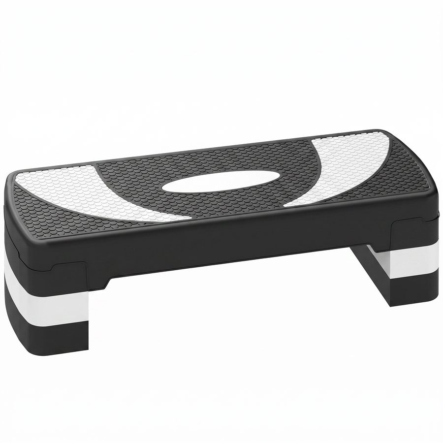 HOMCOM Steppbrett Aerobic-Stepper Höhenverstellbar 10/15/20 cm Fitness Heimtrainer bis 150 kg 80x31 cm   Aosom.de von HOMCOM
