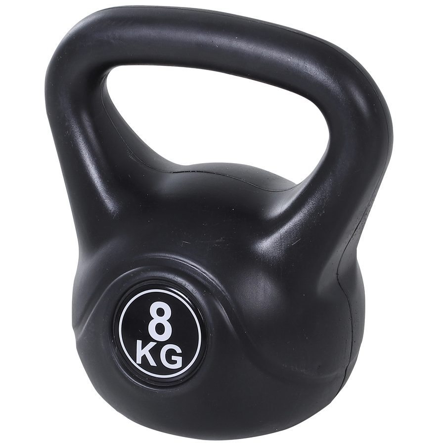 HOMCOM Kettlebell Kugelhantel 8 kg Gewicht-Hantel mit Sand befüllt für Anfänger Zuhause Krafttraining   Aosom von HOMCOM