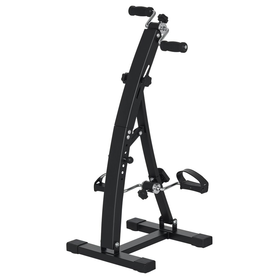 HOMCOM Heimtrainer Bewegungstrainer Pedaltrainer für Senioren aus Stahl in Schwarz 41x50x96cm für Fitness & Rehabilitation   Aosom.de von HOMCOM