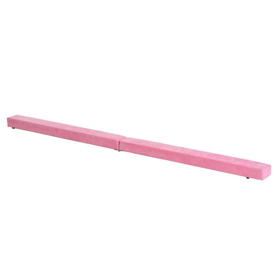 HOMCOM Schwebebalken 210 cm  Klappbarer Turnbalken für Indoor & Outdoor, Balance Beam bis 120 kg, Rosa  Aosom von HOMCOM