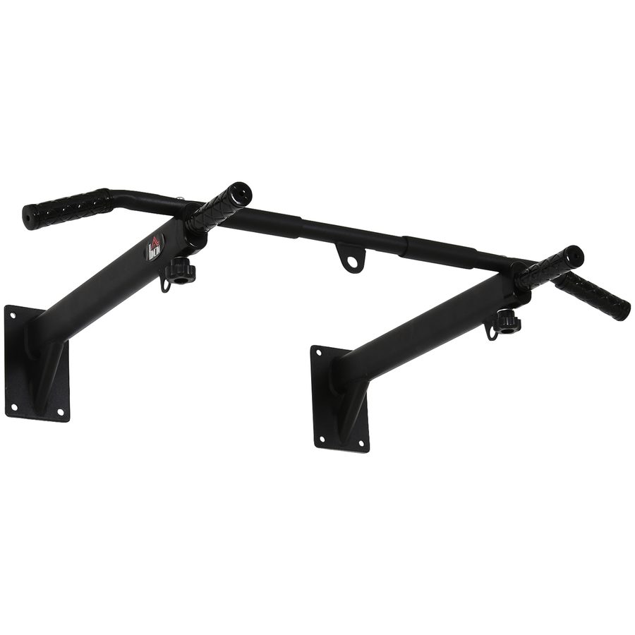 HOMCOM Klimmzugstange Wandmontage Pull Up Bar mit Ösen für Boxsack, stabile Stahlkonstruktion, Schwarz, 93,5x65x17 cm   Aosom.de von HOMCOM