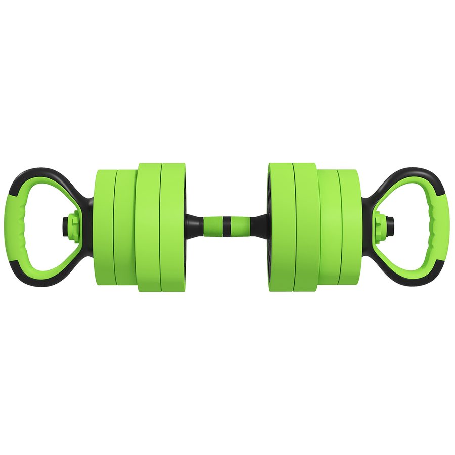 SPORTNOW 4 in 1 Hanteln Set 20 kg verstellbare Kurzhantel & Langhantel Kettlebell Liegestützgriffe professionell Dumbbell Krafttraining und Gewichtheben für Zuhause Fitness   Aosom von SPORTNOW