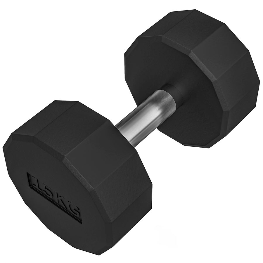 SPORTNOW Kurzhantel insgesamt 15 kg - Krafttraining & Gewichtheben - rutschfester Griff, Fitness, Heimsport, Schwarz   Aosom von SPORTNOW