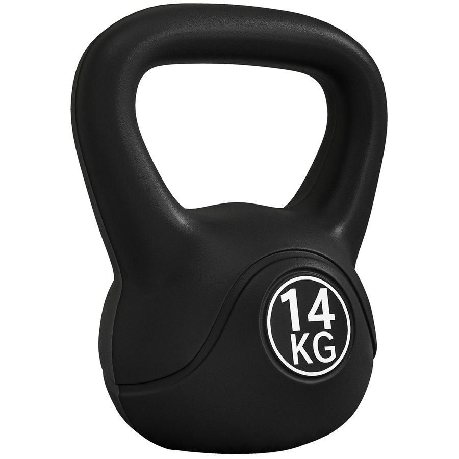 HOMCOM Kettlebell Kugelhantel 14 kg Gewicht-Hantel mit Sand befüllt für Anfänger Zuhause Krafttraining   Aosom von HOMCOM