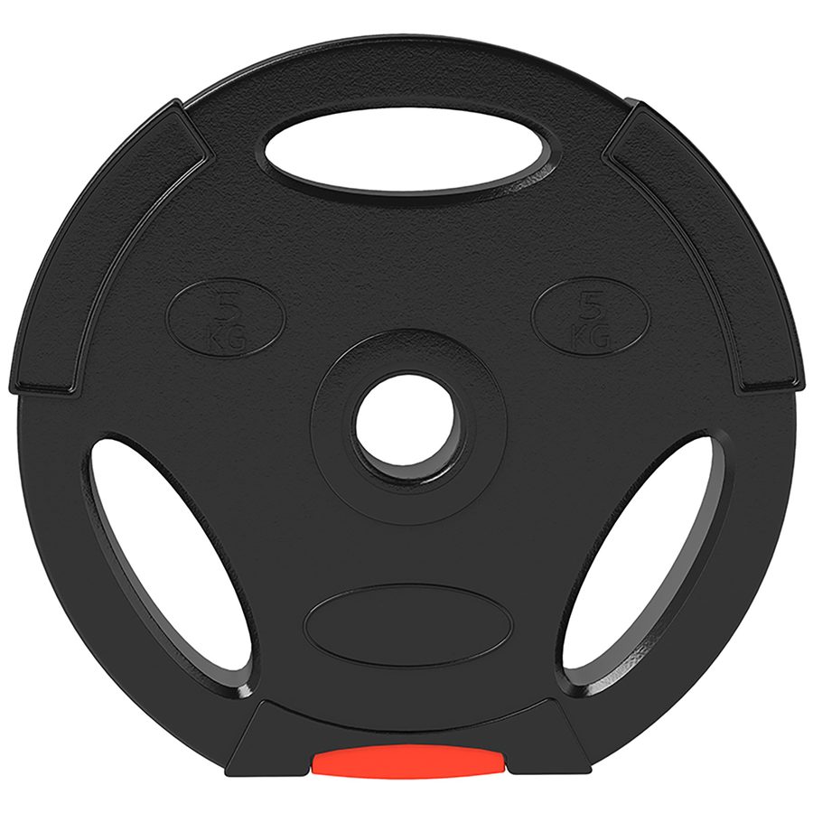 SPORTNOW 4er-Set Hantelgewichte, 2 x 2,5 kg/5kg Gewichte, Hantelscheiben-Set, Gewichtsscheiben für 2,5 cm Hantelstange, Ø 25/30 mm Bohrung, Schwarz   Aosom von SPORTNOW