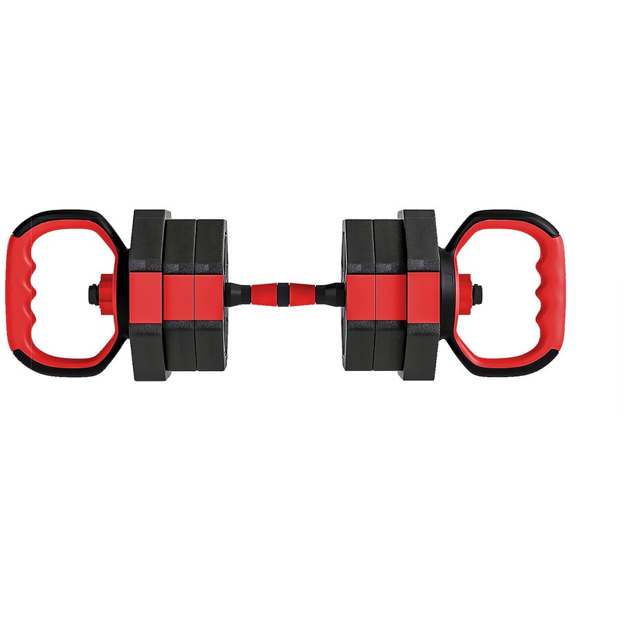 SPORTNOW 4-in-1 Hantelset Kurzhantel Set Kurzhanteln Langhanteln verstellbar 15 KG Hanteln Set Dumbbell mit Verbindungsrohr Sternverschlüsse Kurzhantelset für Krafttraining Zuhause   Aosom von SPORTNOW