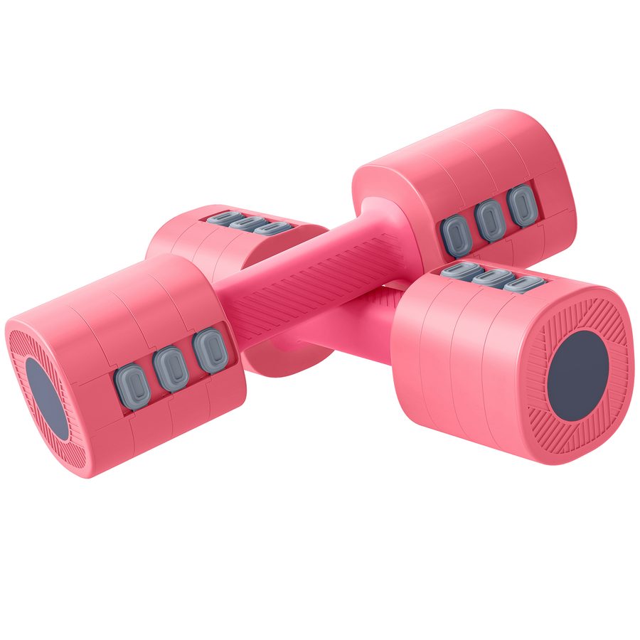 SPORTNOW 4-in-1 Verstellbare Hantel, 1-2,5 kg Hanteln mit rutschfest Griff, Quadratisch Kurzhantelset aus Metall, Kurzhanteln, Dummbell Set für Zuhause, Fitnessstudio, Krafttraining   Aosom von SPORTNOW