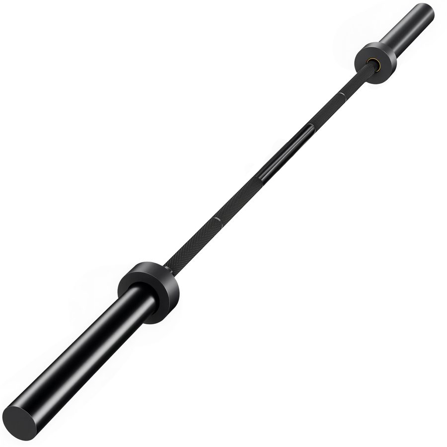 SPORTNOW Olympia Langhantelstange mit Verlängerte Hülsen 180cm 200kg Stahl Hantelstange mit 50mm Aufnahme Rutschfest Griff, Langhantel Barbell für Krafttraining Weightlifting Powerlifting   Aosom von SPORTNOW