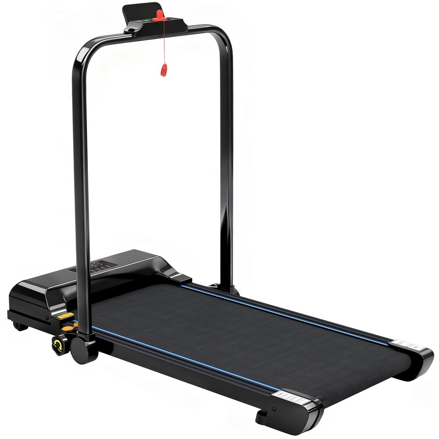 HOMCOM Klapp-Laufband, Lauf- und Gehband Elektrisches Heimgerät 2-in-1, Unter dem Schreibtisch mit 2,5 PS, 10 km/h, LED-Display und Fernbedienung, Tragbar für Fitnessstudio und Büro   Aosom von HOMCOM