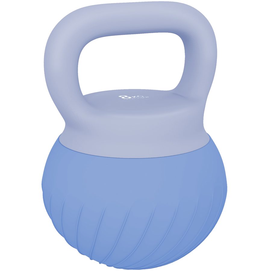 SPORTNOW Kettlebell 8 kg, Hantel mit ergonomischem rutschfestem Griff, Kugelhantel, Krafttraining, Workout, Blau   Aosom von SPORTNOW
