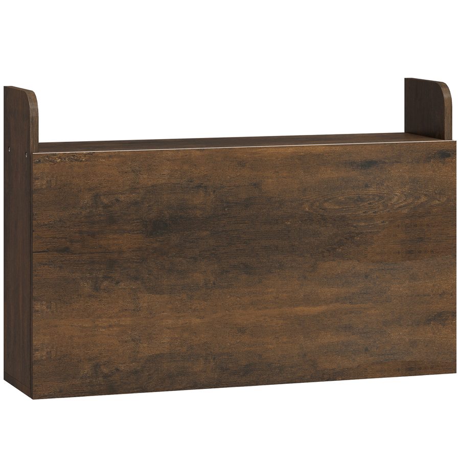 HOMCOM Wand-Schreibtisch mit klappbarer Tischplatte und Stauraum - 77 x 20 x 51 cm   Aosom von HOMCOM