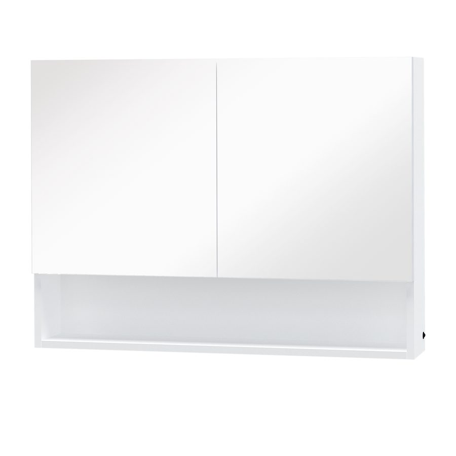 HOMCOM LED Spiegelschrank Lichtspiegel 15W Badspiegel Badezimmerspiegel Wandspiegel Modell 4, modern & funktional für Ihr Badezimmer   Aosom.de von HOMCOM