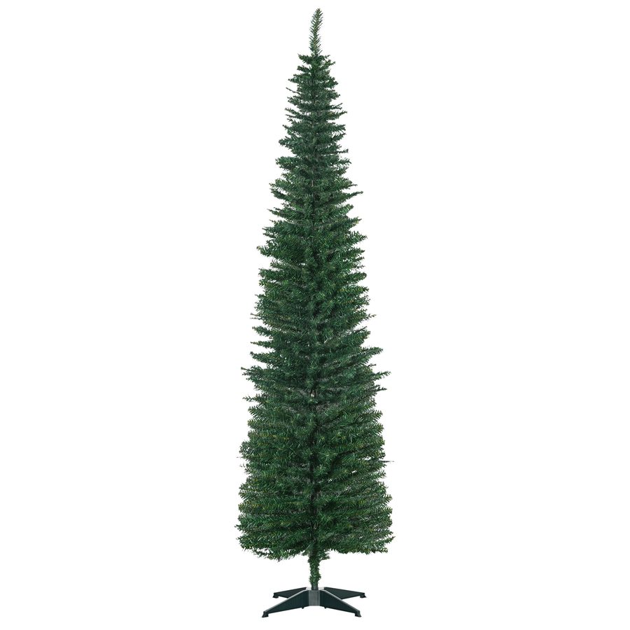 HOMCOM Künstlicher Weihnachtsbaum 210 cm Tannenbaum künstlich mit 499 Spitzen Christbaum Weihnachtsdeko für drinnen   Aosom von HOMCOM