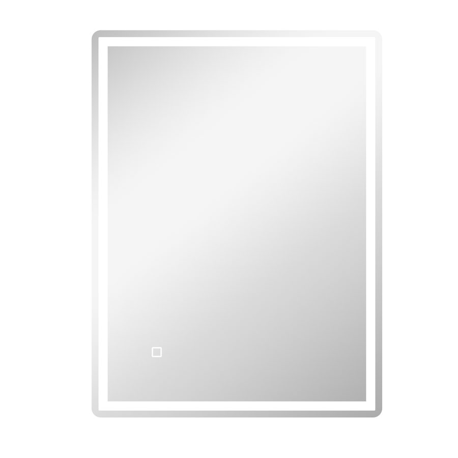 HOMCOM Dimmbarer Lichtspiegel Badezimmerspiegel 80x60cm mit Memory-Funktion und beschlagfreier Oberfläche für modernes Bad   Aosom.de von HOMCOM