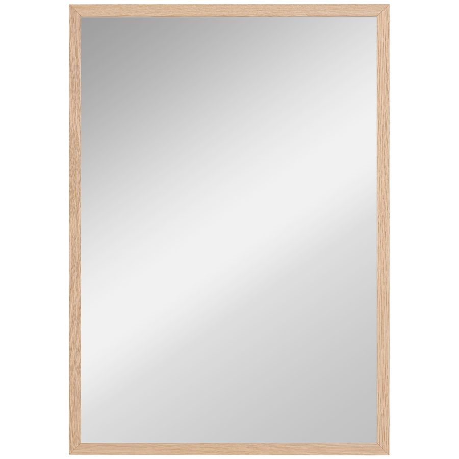HOMCOM Wandspiegel 50 x 70 cm dekorativer Spiegel mit 4 Haken, rechteckiger Spiegel für Schlafzimmer, Badezimmer   Aosom von HOMCOM