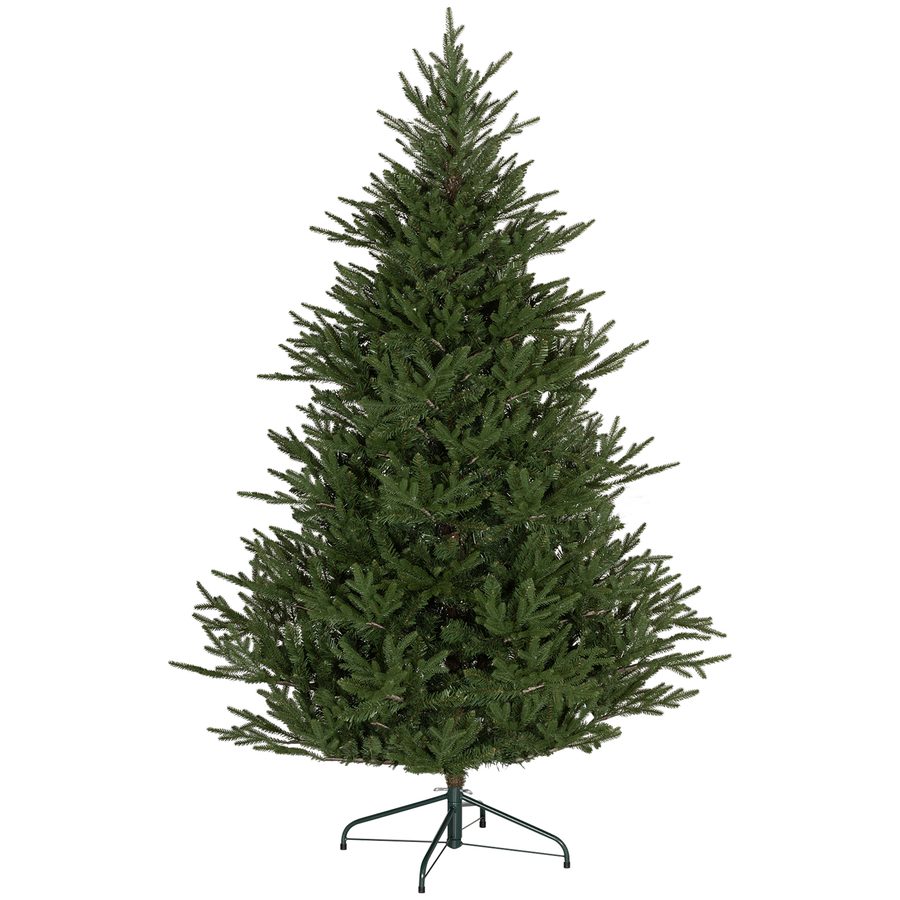 HOMCOM künstlicher Weihnachtsbaum, 183 cm Christbaum mit 2380 Spitzen, klappbar Metallständer, für Weihnachten Deko, Grün   Aosom von HOMCOM