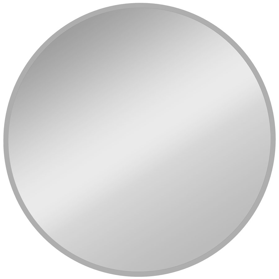HOMCOM Wandspiegel, 61 x 61 cm Rund Badspiegel mit Aluminiumlegierungrahmen, dekorative Spiegel für Bad, Wohnzimmer, Schlafzimmer, Silber   Aosom von HOMCOM