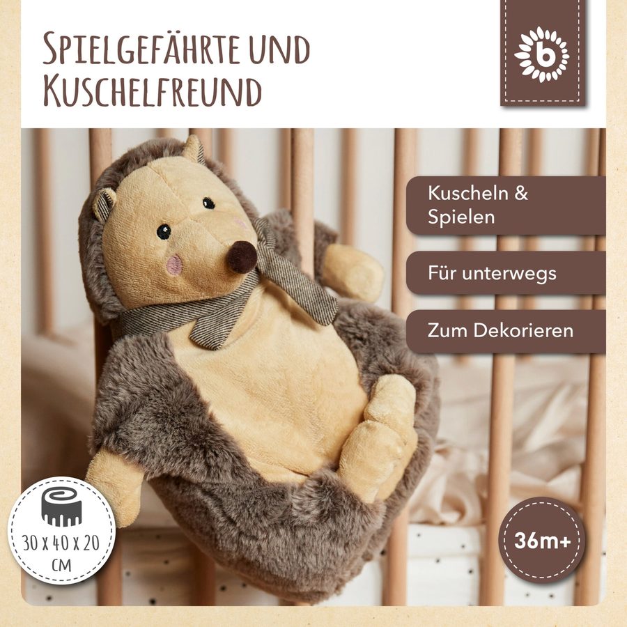 Bieco Plüsch Kuscheltier Igel mit Magneten - ab Geburt von Bieco