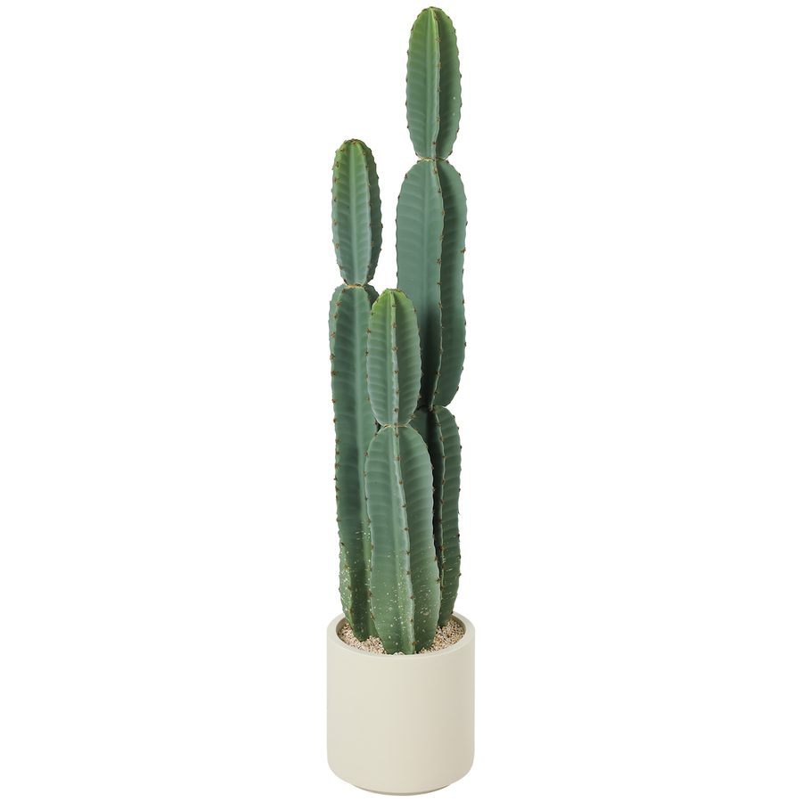 HOMCOM Kunstpflanze Kaktus Pflanzen groß 111 cm künstliche Pflanzen im Topf, Kakteen wie echt Dekoration für Wohnzimmer, Schlafzimmer, Büro, Garten   Aosom von HOMCOM