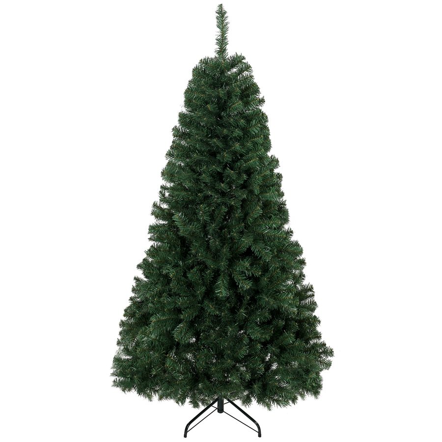HOMCOM Weihnachtsbaum 180 cm künstlich mit 888 flammschutzbehandelten Zweigen, dichter realistischer Weihnachtsbaum mit klappbarem Metallständer, Norwegische-Fichten-Design, für Zuhause und Innen, Grün   Aosom von HOMCOM