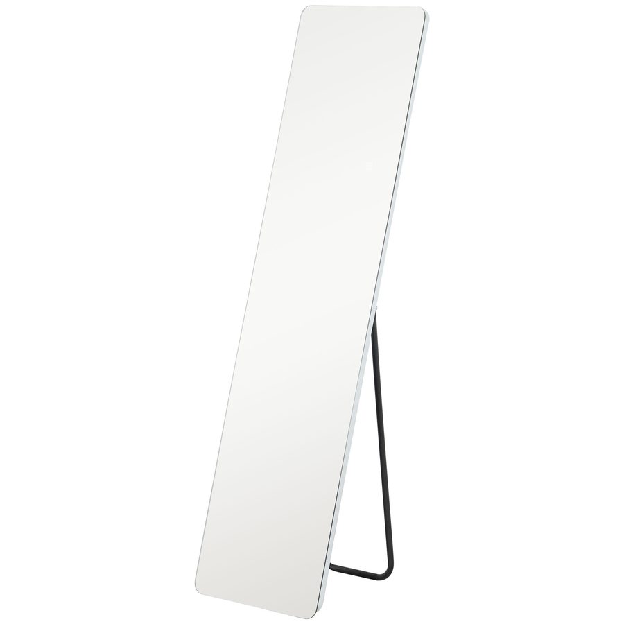HOMCOM Ganzkörperspiegel, 150 x 40 cm Standspiegel mit LED-Beleuchtung, 3 Lichtfarben, Wandspiegel mit Ständer, Touch-Schalter für Schlafzimmer, Wohnzimmer, Transparent   Aosom von HOMCOM