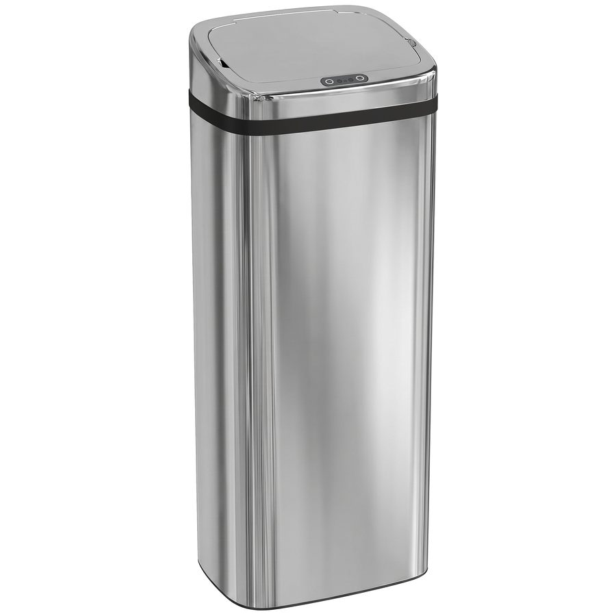 HOMCOM Mülleimer Automatik mit Sensor Abfalleimer Küche Edelstahl 50/68L Silber (50L)   Aosom von HOMCOM