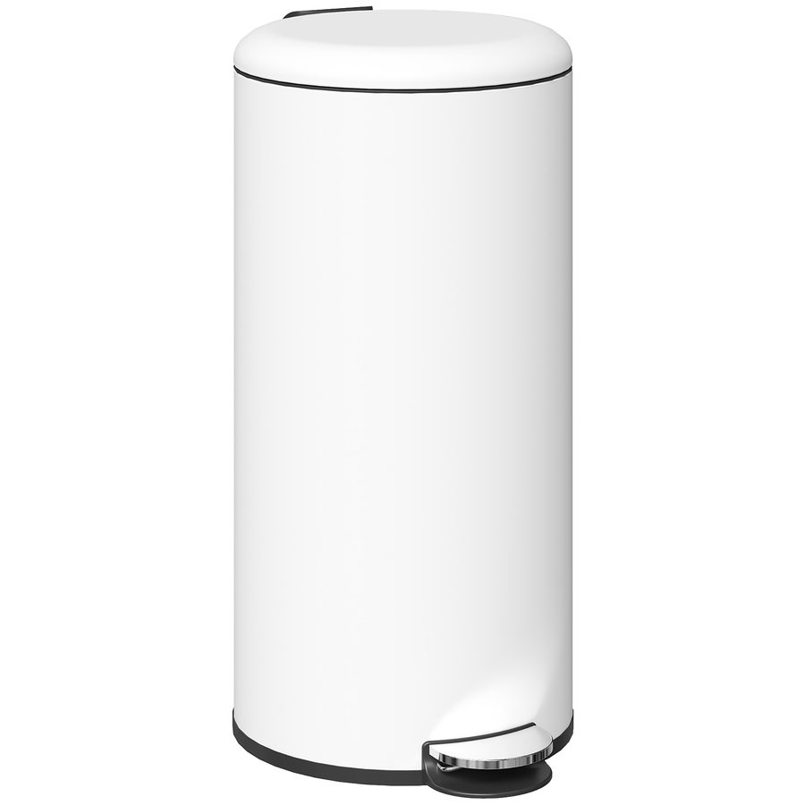 HOMCOM Mülleimer 30L Treteimer Kosmetikeimer Abfalleimer mit Deckel und Fußpedal, Müllbehälter mit Inneneimer, für Wohnzimmer, Büro, Metall, 36 x 30 x 63,5 cm   Aosom von HOMCOM