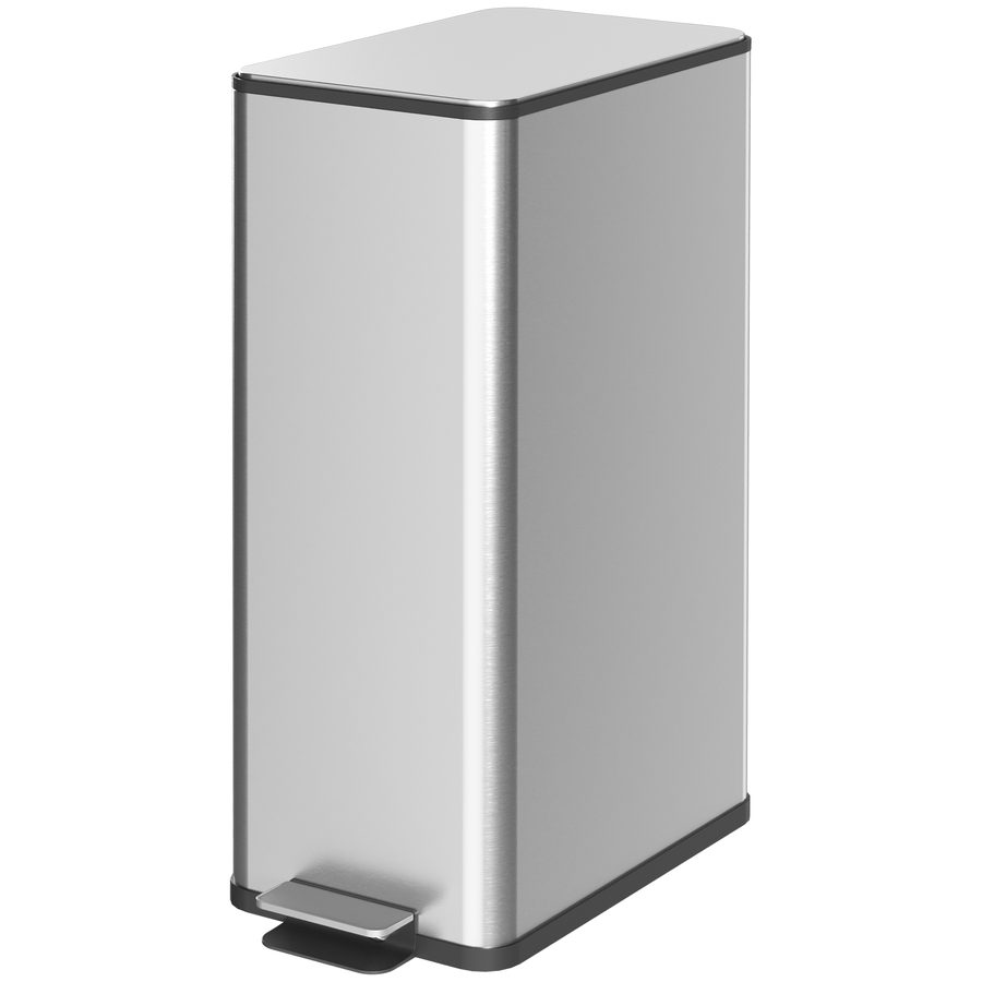 HOMCOM Mülleimer 20L Treteimer Edelstahl mit Deckel und Fußpedal, Kosmetikeimer mit Inneneimer für Wohnzimmer und Büro, 21,5 x 37,2 x 57 cm   Aosom.de von HOMCOM