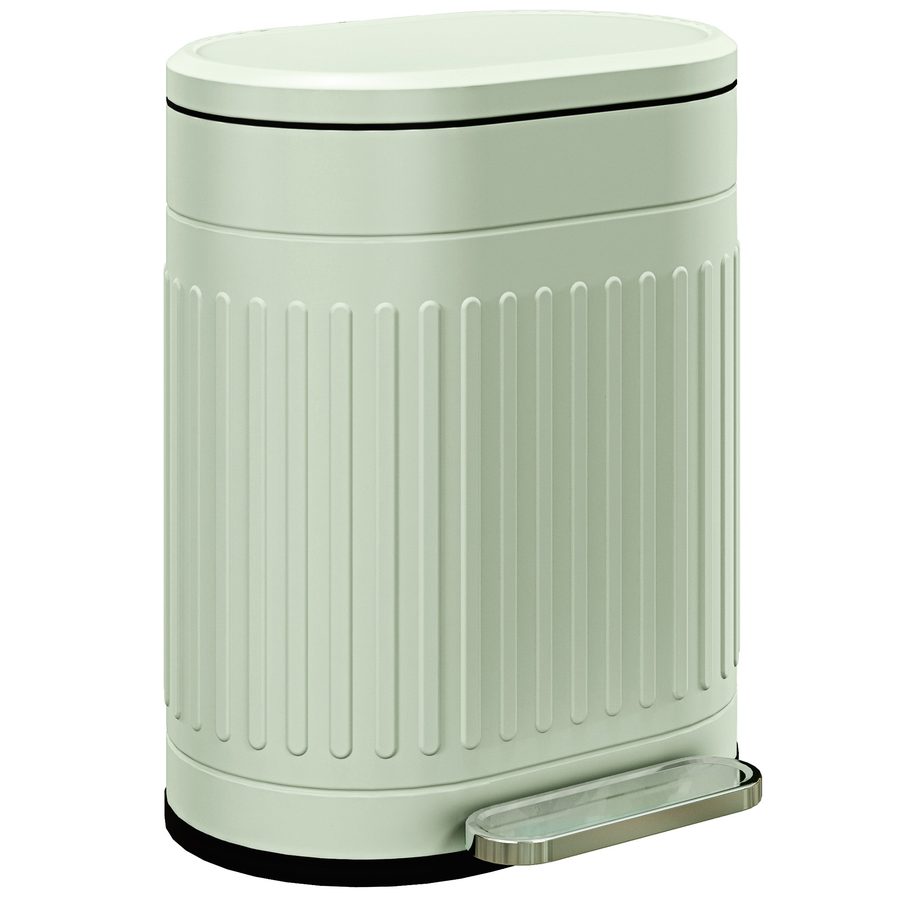 HOMCOM Mülleimer 20L Treteimer Abfalleimer mit Deckel und Fußpedal, Müllbehälter mit herausnehmbarem Inneneimer, Soft-Close-Funktion für Wohnzimmer, Büro, Grün, 36,5 x 31,2 x 45 cm   Aosom von HOMCOM