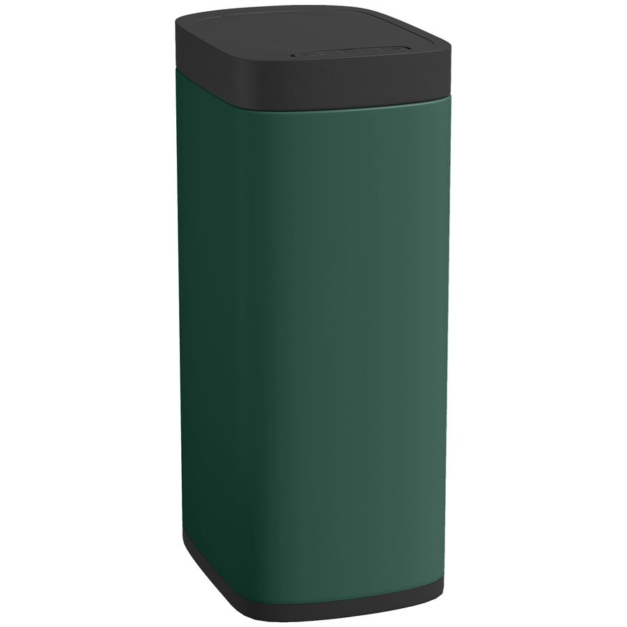 HOMCOM 50L Sensor-Mülleimer, berührungslos Küchenmülleimer mit Bewegungssensor, fingerabdruckresistent Mülleimer, für Küche, Schlafzimmer, Büro, Dunkelgrün   Aosom von HOMCOM