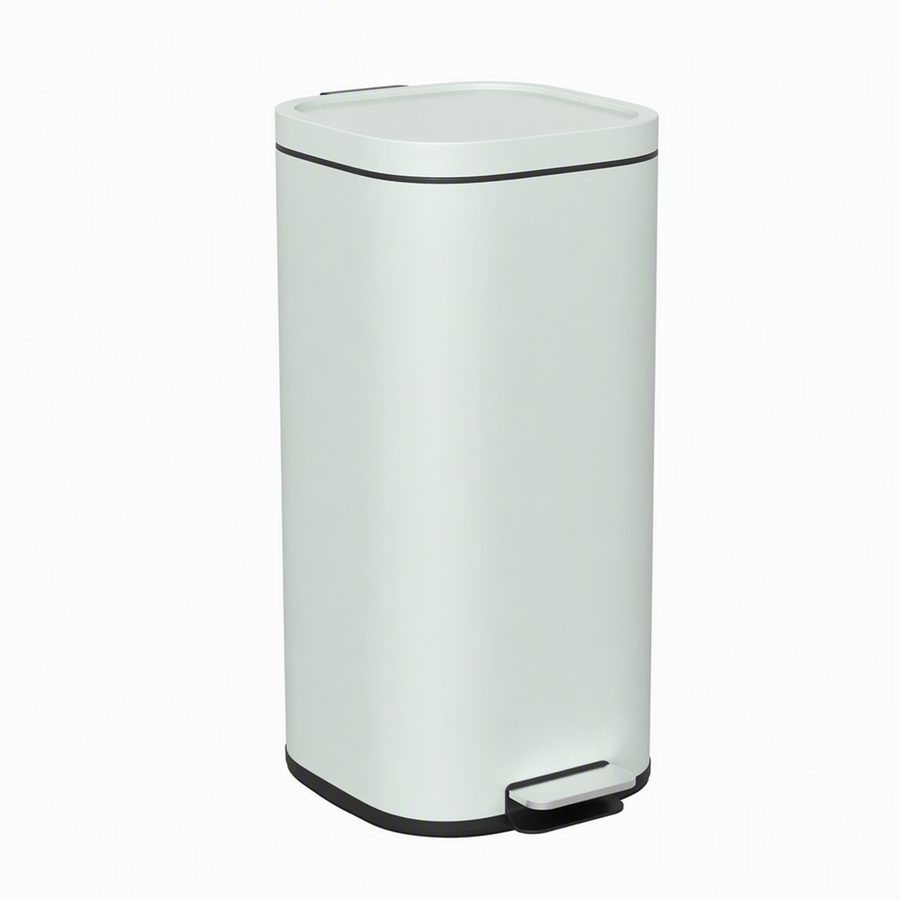 HOMCOM 30L Küchenmülleimer mit Deckel, Pedaleimer mit Soft-Close- und Offenhalte-Funktion, herausnehmbarer Inneneimer, fingerabdruckresistent Abfalleimer für Küche, Zuhause, Büro, Grün   Aosom von HOMCOM