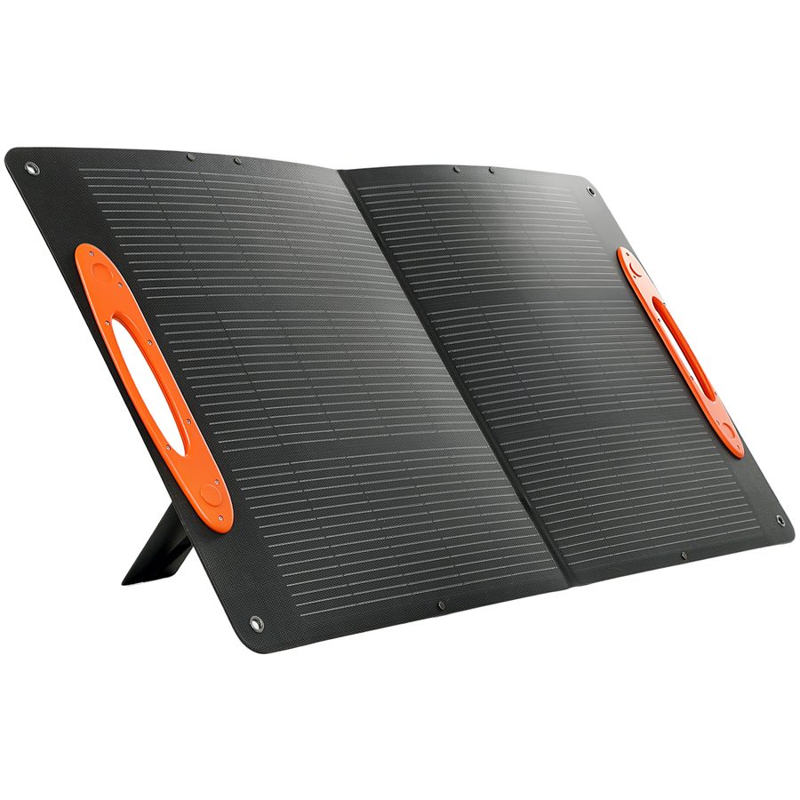HOMCOM Solarladegerät 100W, faltbares Solarladegerät mit USB-A- und USB-C-Anschluss für schnelles Laden von Smartphones und Tablets, wasserdicht IP67, Schwarz   Aosom von HOMCOM