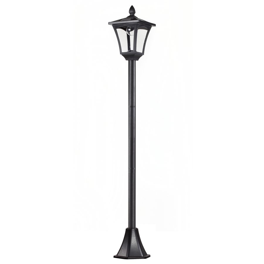 Outsunny Solar Gartenlaterne Laterne Wegleuchte mit LED 40 Lumen Schwarz 18 x 18 x 160cm   Aosom von Outsunny
