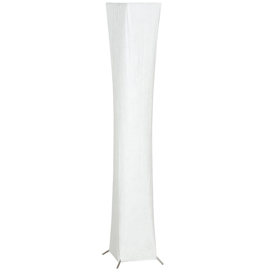 HOMCOM LED Stehlampe Wohnzimmer Dimmbar mit Schirm mit Papieroptik, Warmweiß Lichtfarbe, 3 Helligkeitsstufen Stehleuchte mit Fußschalter Standleuchte für Schlafzimmer, Büro   Aosom von HOMCOM