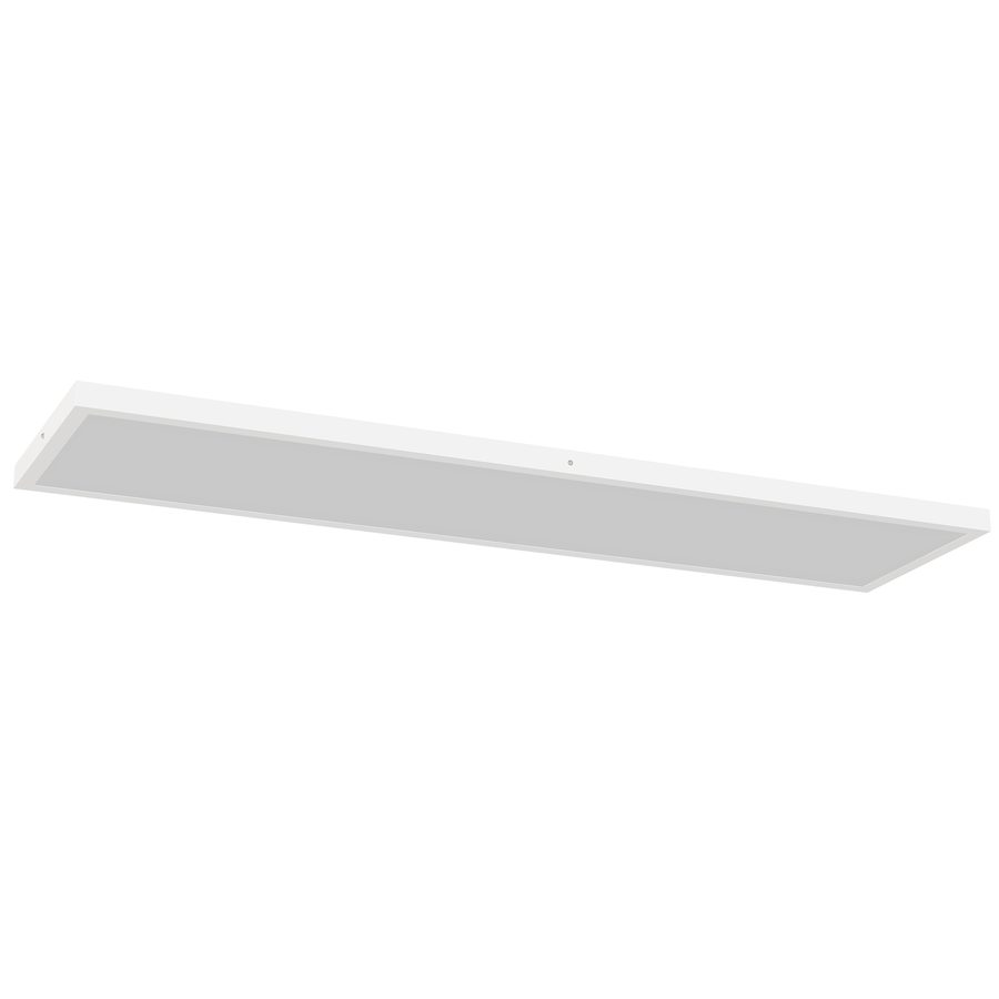 HOMCOM 4er-Set Deckenleuchten, Farbwahlbar, LED-Plafond mit DIP-Schalter und Wandschalter, 3000K/4000K/6000K, 5200 lm, 48 W, für Wohnzimmer, Büro, 120x30x3,7 cm, Weiß   Aosom von HOMCOM