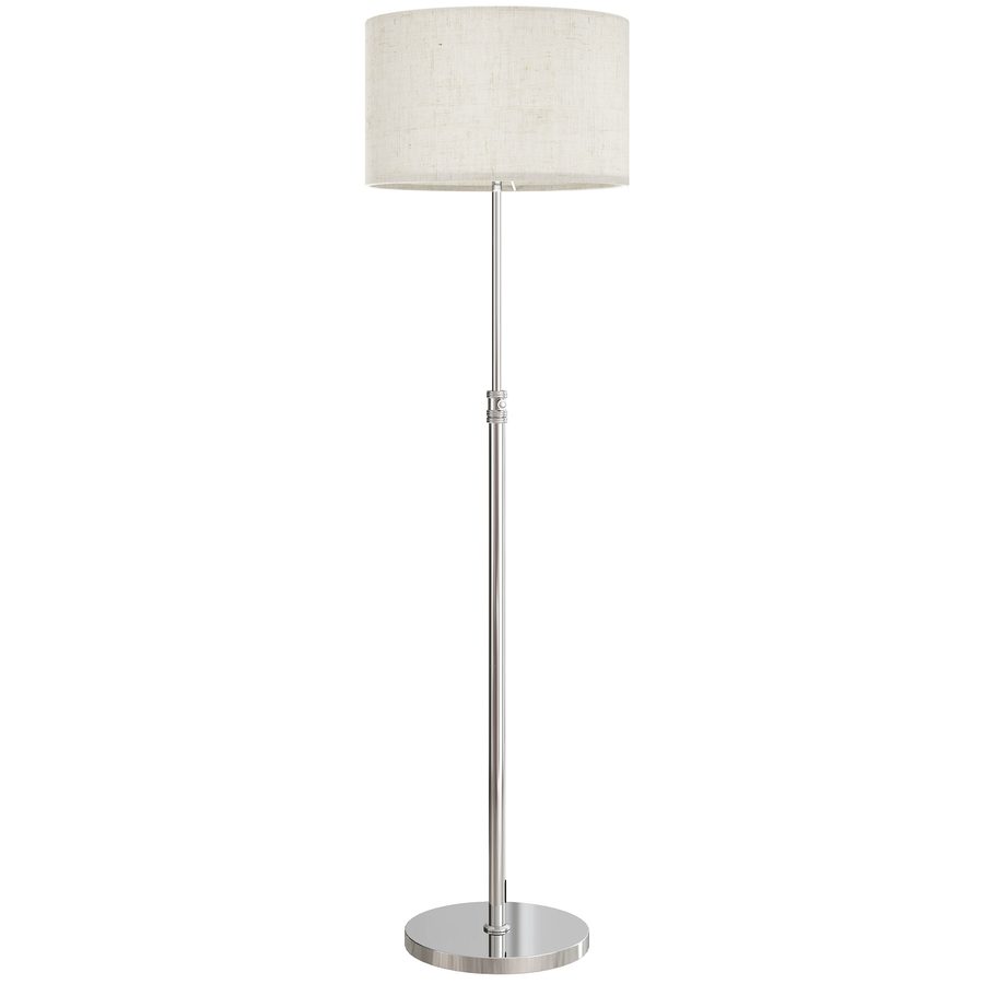 HOMCOM Stehlampe Wohnzimmer Dimmbar mit Leinenschirm, Szenenmodis E27 Höhenverstellbare Stehleuchte mit Timer, 3 Farbtemperaturen, Fußschalter, 2,4G Fernbedienung Standleuchte für Schlafzimmer, Büro   Aosom von HOMCOM