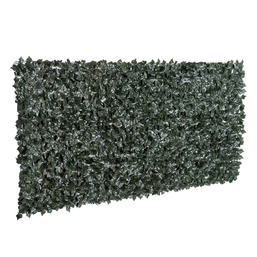 Outsunny Künstliche Hecke Sichtschutzhecke 300 x 150 cm Dunkelgrün für Garten Balkon Wanddekoration   Aosom.de von Outsunny