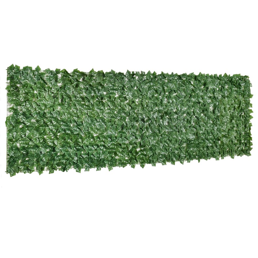Outsunny Sichtschutzhecke Künstliche Hecke für Garten Terrasse Wanddekoration Dunkelgrün 300x100cm Pflegeleicht & UV-beständig   Aosom.de von Outsunny