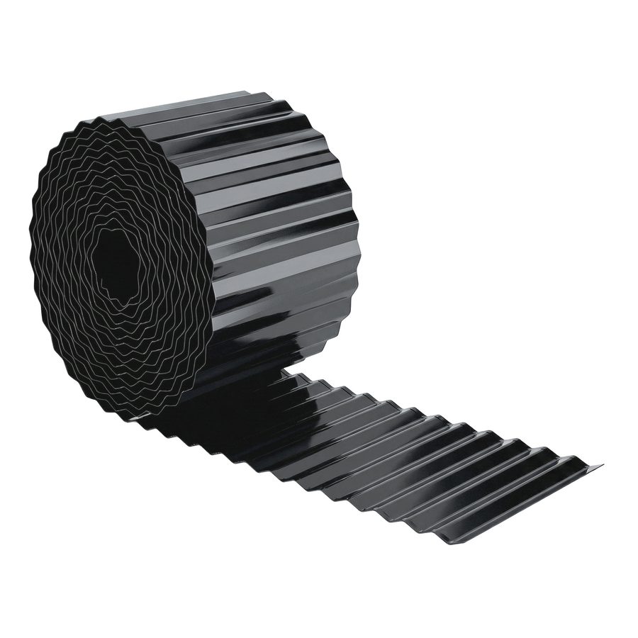 Outsunny Metall-Gartenbegrenzung, 650x20 cm, gewellte verzinkte Stahl-Gartenbegrenzung, wetterfest, einfach zu montieren, für Gemüsegarten, Patio, Terrasse, Rasen, Dunkelgrau   Aosom von Outsunny