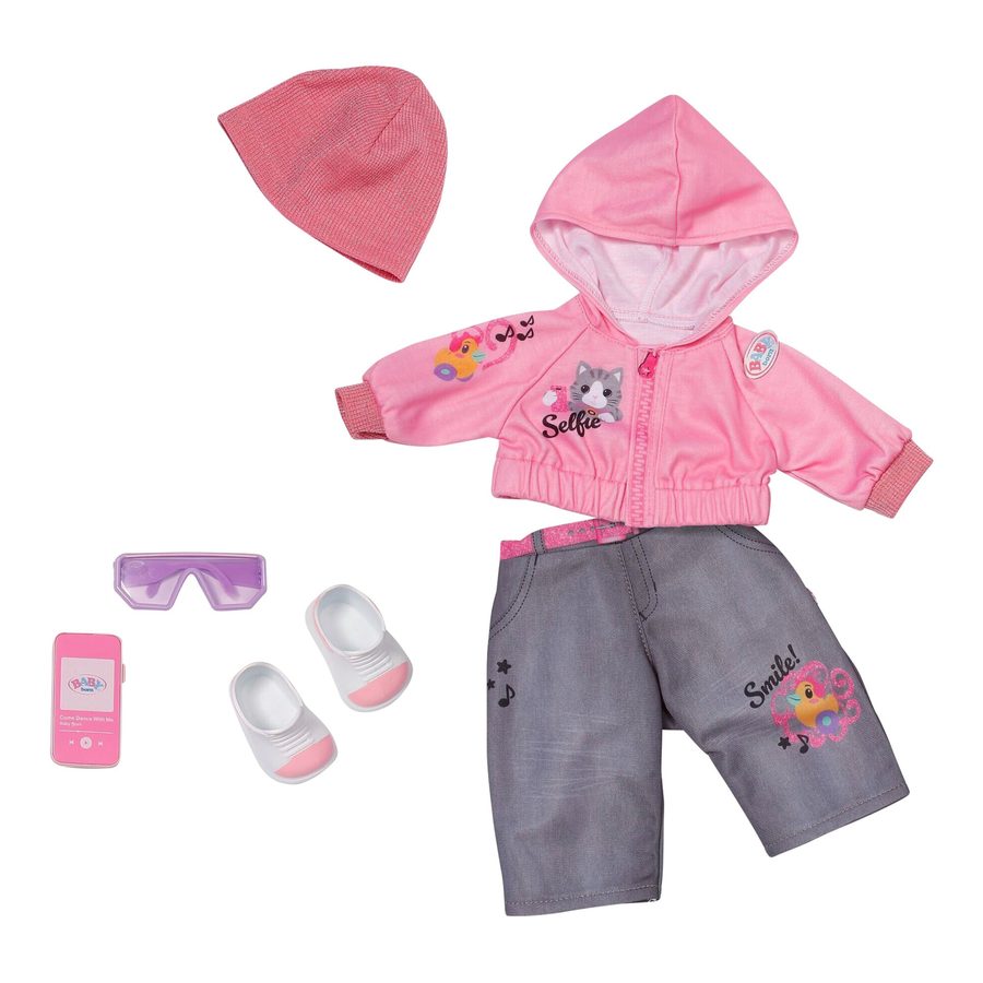 Zapf Creation Baby Born Puppen Outfit Cool Girl 43cm von Zapf Creation