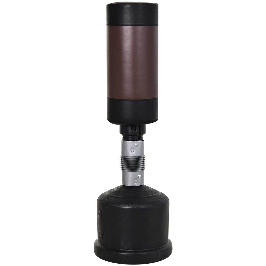 HOMCOM Standboxsack Boxpuppe Höhenverstellbar 158-186 cm, Boxdummy für Training, Boxpartner, Schwarz und Braun   Aosom.de von HOMCOM
