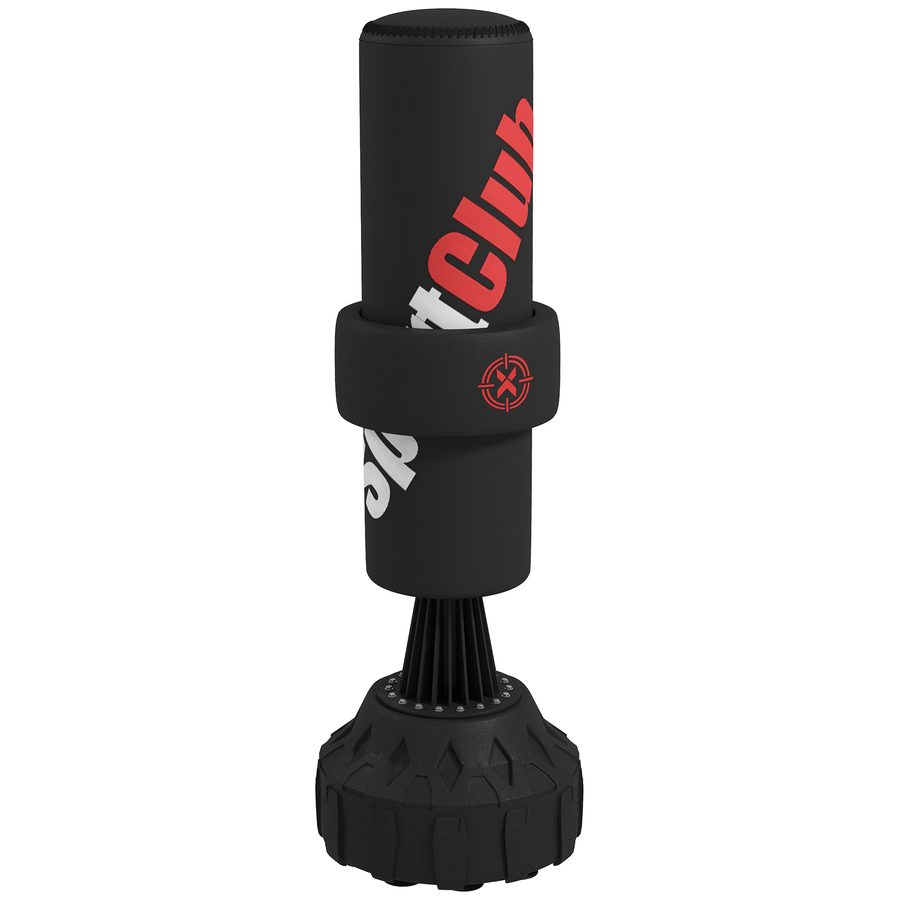 SPORTNOW Stehender Boxsack 65-175 cm Kickboxsack mit Saugfuß und Boxbandagen, Punchingsack aus Kunststoff in Schwarz für Training   Aosom.de von SPORTNOW