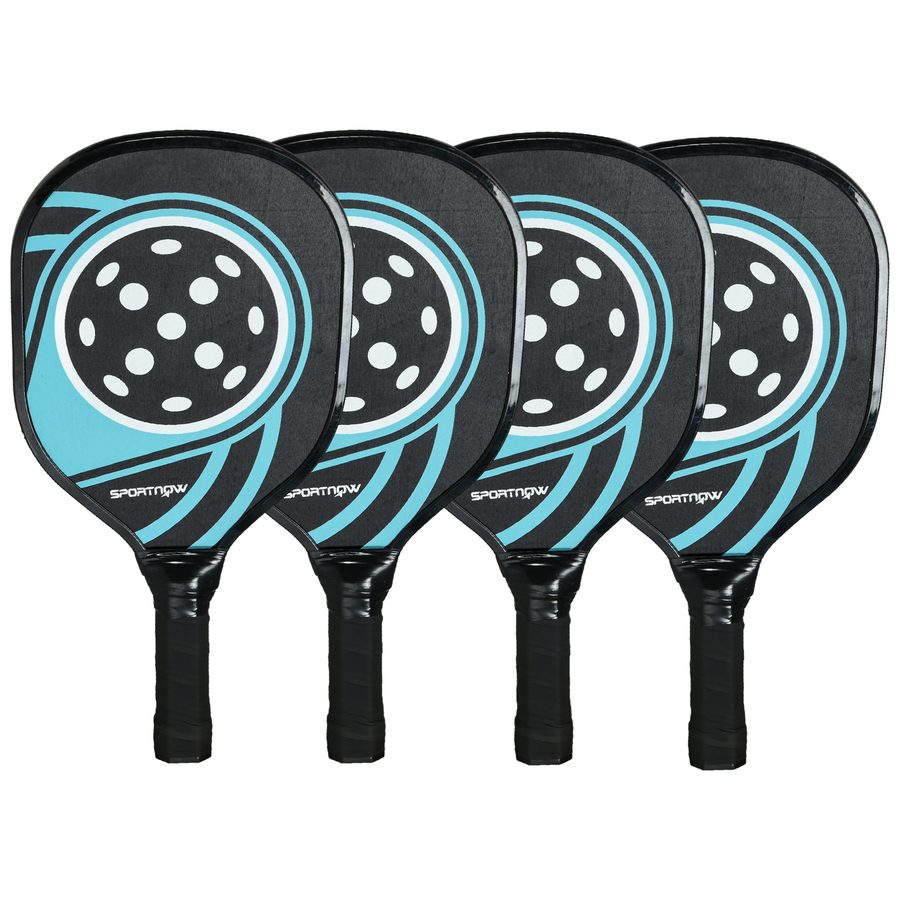 SPORTNOW Pickleball Paddles Set mit 4 Schlägern und 4 Bällen, Tragetasche inklusive, perfekt für Teams und Familien   Aosom.de von SPORTNOW