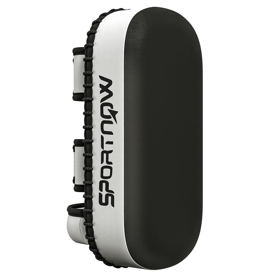 SPORTNOW Box- und Muay Thai-Schlagpolster aus PU und EPE mit Riemen und Griff, 38x20x18 cm, Schwarz   Aosom von SPORTNOW